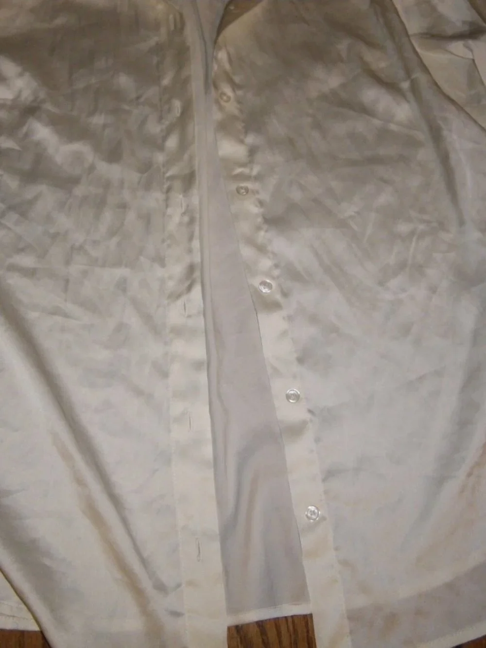 Women’s Banana Republic Classic Fit Silk-Like Button Up Blouse - Picture 3 of 5